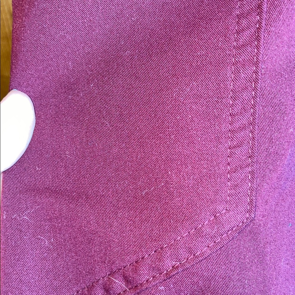 Fig High Waisted Zamora Jogger Scrub Pants burgundy size large nurse scrubs pant - Picture 5 of 14